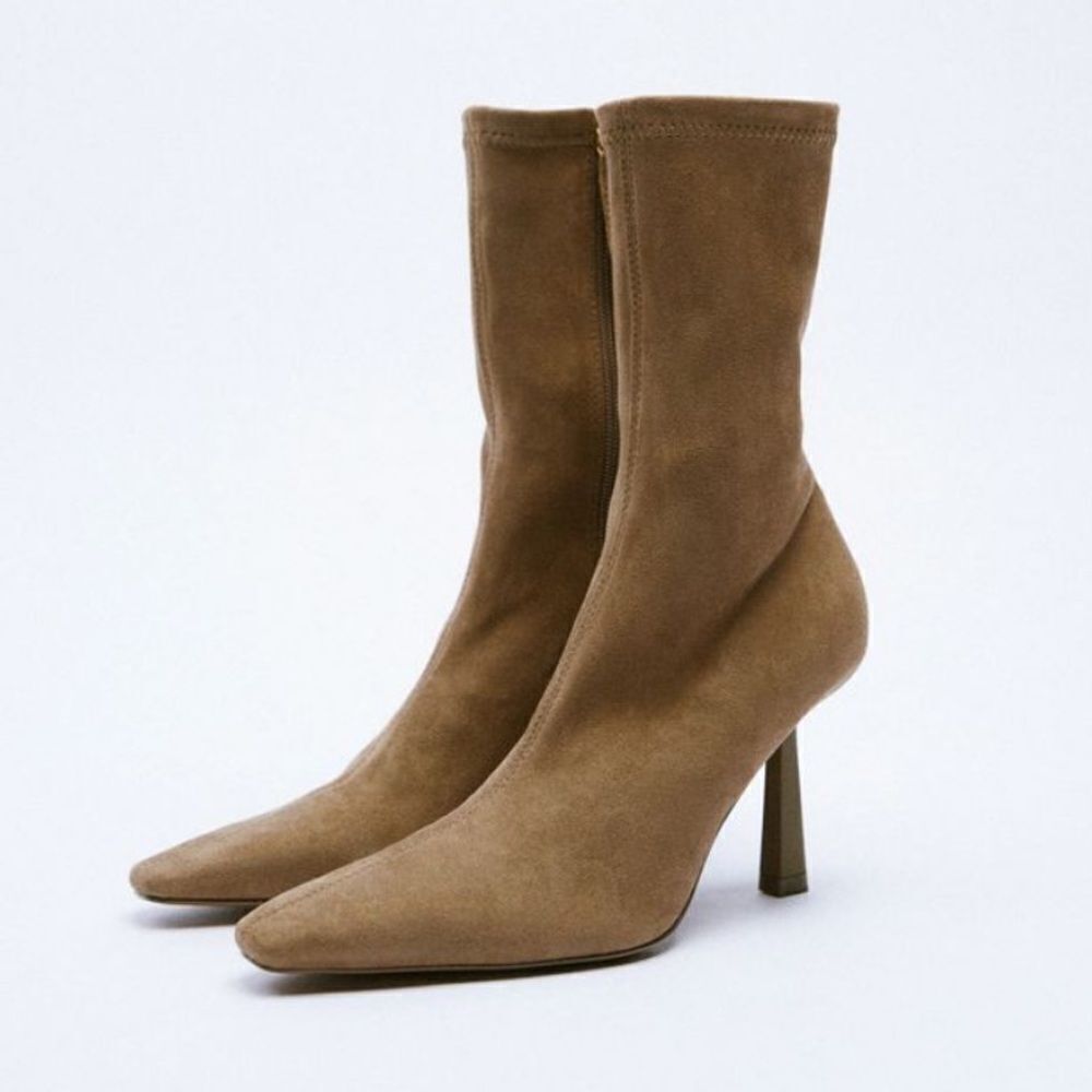 Zara heel ankle booties